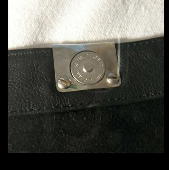 Vintage Genuine Leather in Black  Mini Crossbody Bag - Picture 6 of 8